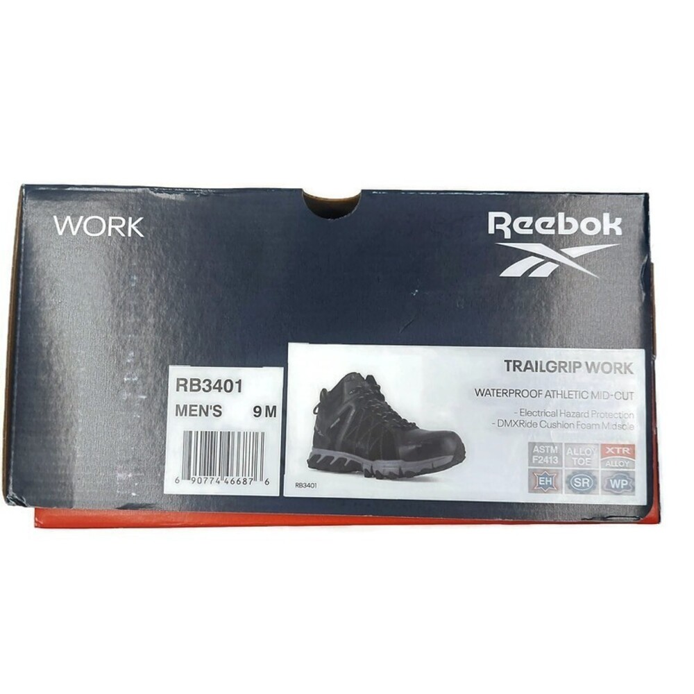 Reebok Work Mens Size 9 Trailgrip Work Waterproof Athletic Mid Cut Shoes Boots - Picture 12 of 12